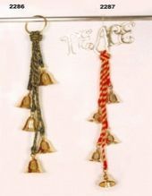 SOLID BRASS CHRISTMAS BELL WALL HANGING