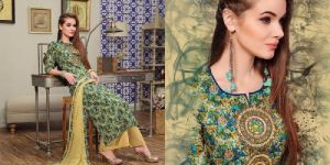 Florista Cotton with Work Salwar Kameez Pakistan Suit