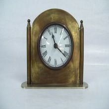 Antique Brass Table Clock