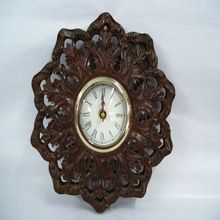 Wall Clock Wood Finish
