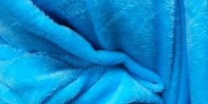 Blue Velboa Fur Fabric