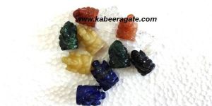 ASSORTED GEMSTONE GANESHA