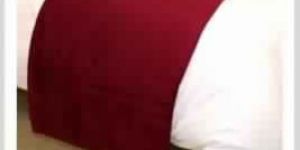 Red Cotton Twill Bed Runner