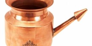 Copper Plain Design Netipot Ramjhara 350 ML