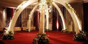 Umbrella Style Fiber Mandap for Wedding Decor