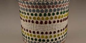 FLOWER MOSAIC VOTIVE VASE