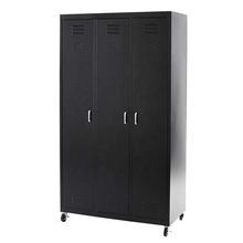 Black Metal Wardrobe