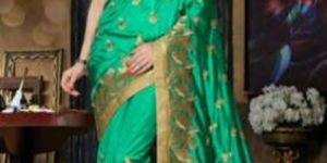 Dupion Silk Embroidered Saree