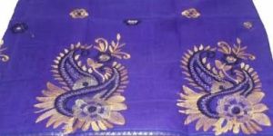 Handloom Cotton Tant Embroidered Saree