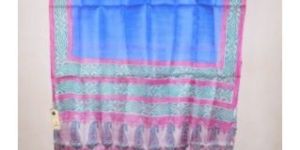 Blue Tussar Silk Dupatta