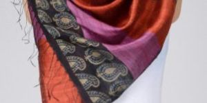 Digital Print Tussar Silk Stole