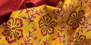 Cotton Silk Kurta with Pure Silk Kantha Hand Embroidery Dupatta