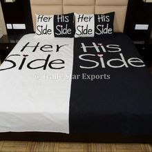 Cotton Bedding with Two Pillow Covers Ethnic Throw