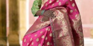 Satin Embroidered Sarees