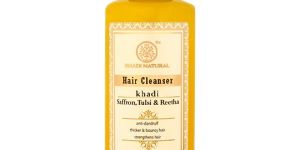 KHADI NATURAL HERBAL SAFFRON,TULSI and REETHA HAIR CLEANSER
