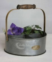 Small Bucket Design Round Container Flower Vase