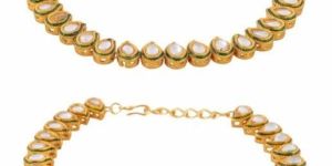 My DT Lifestyle Kundan and Metal Anklets AJAK1