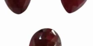 Natural Ruby Glass Filled Fancy Shape Rose Cut Cabs Stones