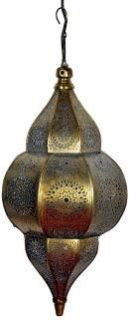 Moroccan Lights Hanging Blue Pendant