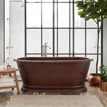 HAMMERED COPPER FREESTANDING TUB
