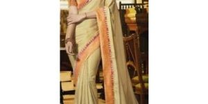 Shilpa Shetty Cream Sarees