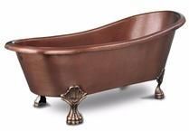 Pure Copper Bath Tub with Brass Leg
