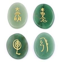 Green Aventurine Oval Shape Reiki Set