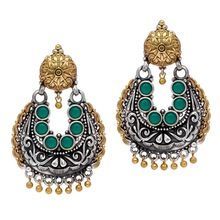 Designer Costume Matching Silver Earrings