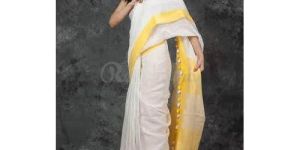 Plain Linen Saree