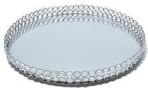 Crystal Mirror Tray for Wedding Table