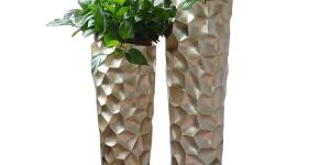 Hammered Metal Vase