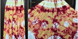 tie-dyed cotton skirt