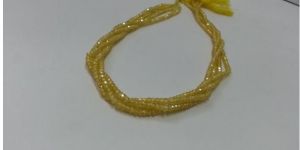 Cubic Zirconia Faceted Rondelle Beads Strand