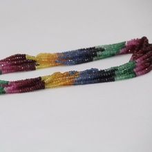 Multi Precious Stone Sapphire Beads Ruby Emerald