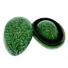 Egg Shaped Paper Mache Box