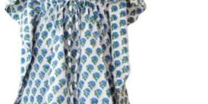 Cotton Floral Kaftan Poncho