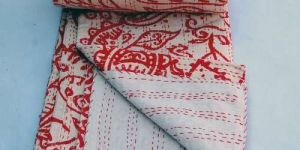 Floral Printed Indian Cotton Gudari Blanket