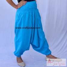 Women Cotton Harem Fisherman Yoga Afghani Trouser Pants-Craft Jaipur
