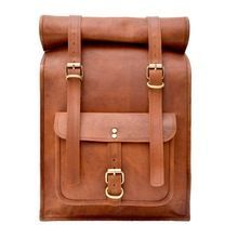 Leather Laptop Backpack