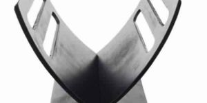 Civic Solid Wood Magazine Rack (Dark Brown)