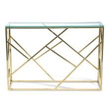 Console TAble with Resin Glass Top