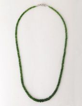 Chrome Diopside Faceted Rondelle Necklace