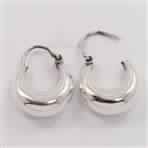Handmade 925 Solid PLAIN NO STONE Hoop Earrings