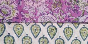 5 Meter Unstitched Salwar Suit Fabric Sanganeri Handmade Dress Material