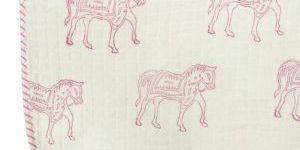 Blanket Unisex Cotton Hand Block Horse Printed Quilt