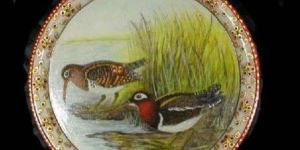 Marble Bird Plate