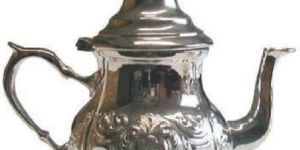 White Metal Tea Kettle