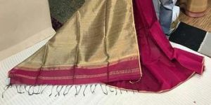 Silk Cotton Gicha Pallu Designer Saree