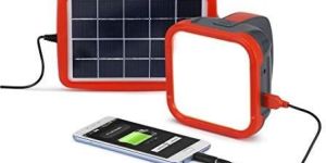 d Light S-500 Solar Light Set Mobile Charging Panel