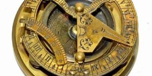 Brass Sundial Compass Pocket Sundial Compass